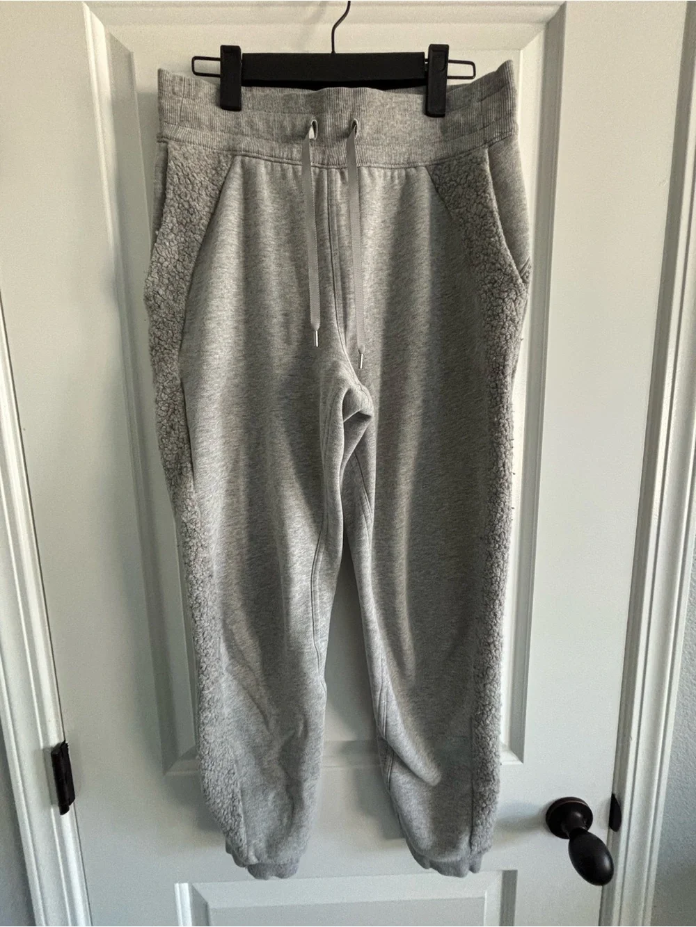 lululemon athletica Gray Sherpa-Trim Track Pants